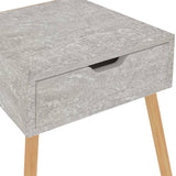 ZNTS Bedside Cabinet Concrete Grey 40x40x56 cm Engineered Wood 326803