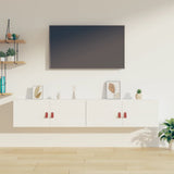 Wall Cabinets 2 pcs White 80x30x30 cm Solid Wood Pine 818378