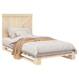 Bed Frame Natural Wood Solid Pine Wood Single Durable Bed Frame 3281551