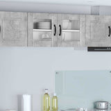 Wall Glass Cabinet LUCCA Concrete Grey 80 x 31 x 40 cm 884948