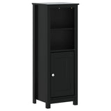 3 Piece Bathroom Furniture Set BERG Black Solid Wood Pine 3206497