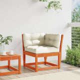 Garden Sofa Corner with Cushions Wax Brown 73x73x78 cm Solid Wood Pine 844686
