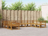 Outdoor Sofa Set 9 pcs Natural Solid Acacia Wood 3366997