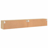 TV Wall Cabinets 2 pcs Sonoma Oak 100x30x30 cm Engineered Wood 836887