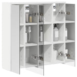 Bathroom Mirror Cabinet White 63.5 x 16 x 62.5 cm 889151