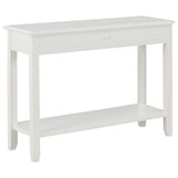 Console Table White 110x35x80 cm Wood 249900