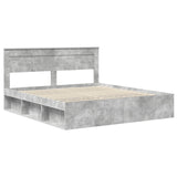 Bed Frame with Headboard Concerte 200 x 200 cm Solid Pine Wood 3409722