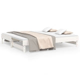 ZNTS Pull-out Day Bed without Mattress White 2x cm 823395