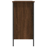 Shoe Cabinet Brown Oak 100x35x70 cm Engineered Wood 831847