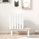 Cat House White 60x36x60 cm Solid Wood Pine 822453