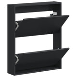 Wall-Mounted Shoe Cabinet ARNHEM 71 x 17 x 86 cm Black 896636