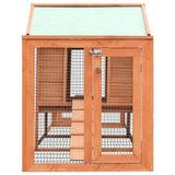 Rabbit Hutch Solid Pine & Fir Wood 310x70x87 cm 170642