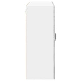 Wall Glass Cabinet LUCCA Grey Sonoma 80 x 31 x 80 cm 885071