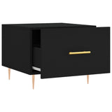 Coffee Table Black 50x50x40 cm Engineered Wood 829366