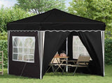 Pop-up Party Tent 195 x 195 x 245 cm Black Oxford Fabric 42019744