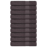 Towels 10 pcs Anthracite 100x200 cm 360 gsm 100% Cotton 136699
