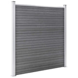 Garden Fence WPC 1218x186 cm Grey 3053230