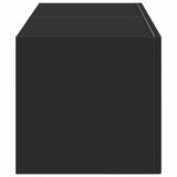 TV Wall Cabinet 2 pcs Black 39 x 31 x 29.5 cm Engineered Wood 892172