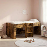Kids'High Bed Frame 2 pcs Smoked Oak 163 x 101.1 x 68.5 cm 3422575