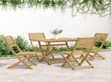Garden Chair Set of 4 Garden Chair Wooden Garden Chair 365740