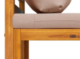 Sofa Set 4 pcs Natural Solid Acacia Wood 3417222