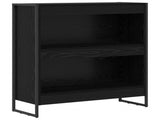 Book Cabinet Black Oak 80 x 30 x 86.5 cm Engineered Wood 886408