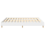 Bed Frame without Mattress White 180x200cm Engineered Wood 3329021