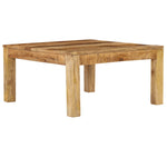 ZNTS Coffee Table 80x80x40 cm Solid Mango Wood 246701