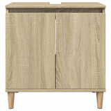 3 Piece Bathroom Furniture Set Sonoma Oak Engineered Wood 3307670
