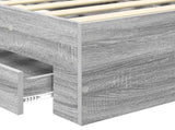 Bed Frame with Drawer with Headboard Manual Engineered Wood 3410355