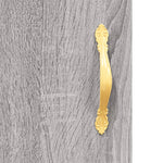 Highboard Grey Sonoma 69.5x34x180 cm Engineered Wood 3189939