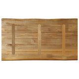 Table Top Live Edge 110x60x2.5 cm Solid Wood Rough Mango 370671
