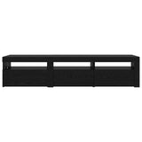TV Cabinet 2 pcs Black Oak Engineered Wood 3332505