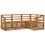 Sofa Sets 4 pcs Natural Solid Acacia Wood 3374744