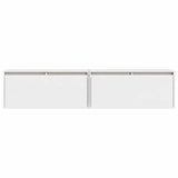 Wall Cabinets 2 pcs White 80x30x35 cm Solid Wood Pine 813458