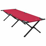 Folding Camping Bed Folding Manual Red Oxford fabric 42003176