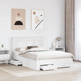 Bed Frame with Drawer with Headboard Manual Engineered Wood 3410318