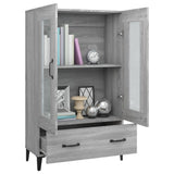 Highboard Grey Sonoma 70x31x115 cm Engineered Wood 817481