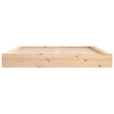 Bed Frame without Mattress 200x200 cm Solid Wood 820656