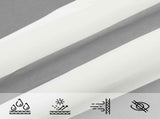 Sun Shade Sail Light Grey and White 4 x 3 m 42031124
