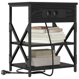 Bedside Cabinet 2 pcs Black Oak 41 x 31 x 51 cm Engineered Wood 859516