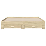 Bed Frame Sonoma oak Engineered wood Super King Size Bed Frame 3280365