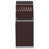 Log Holder Brown 80x45x120 cm Galvanised Steel 364569