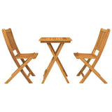 Garden Bistro Set 3 pcs Brown Solid Acacia Wood 42000950