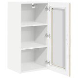 Wall Glass Cabinet PORTO 2 pcs Sonoma Oak 40 x 31 x 80 cm 885340