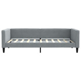 Day Bed without Mattress Light Grey 90x190 cm Single Fabric 353996