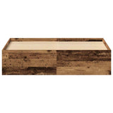 Bed Frame without Mattress Old Wood 150x200 cm Engineered Wood 3329312