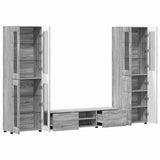 TV Cabinet Set FLORIN 3 pcs Grey Sonoma Engineered Wood 3398010