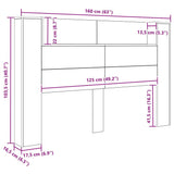 Headboard Artisan Oak Engineered Wood 3418678