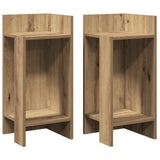Side Tables 2 pcs with Shelf Artisan Oak 25.5x27x60 cm 858559